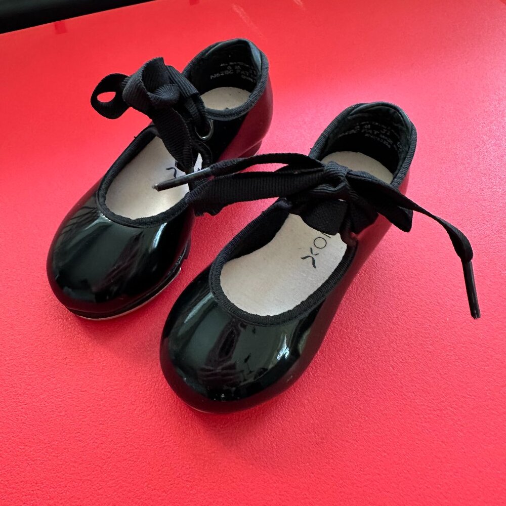 Black Capezio Tap Shoes Baby / Toddler Size 6